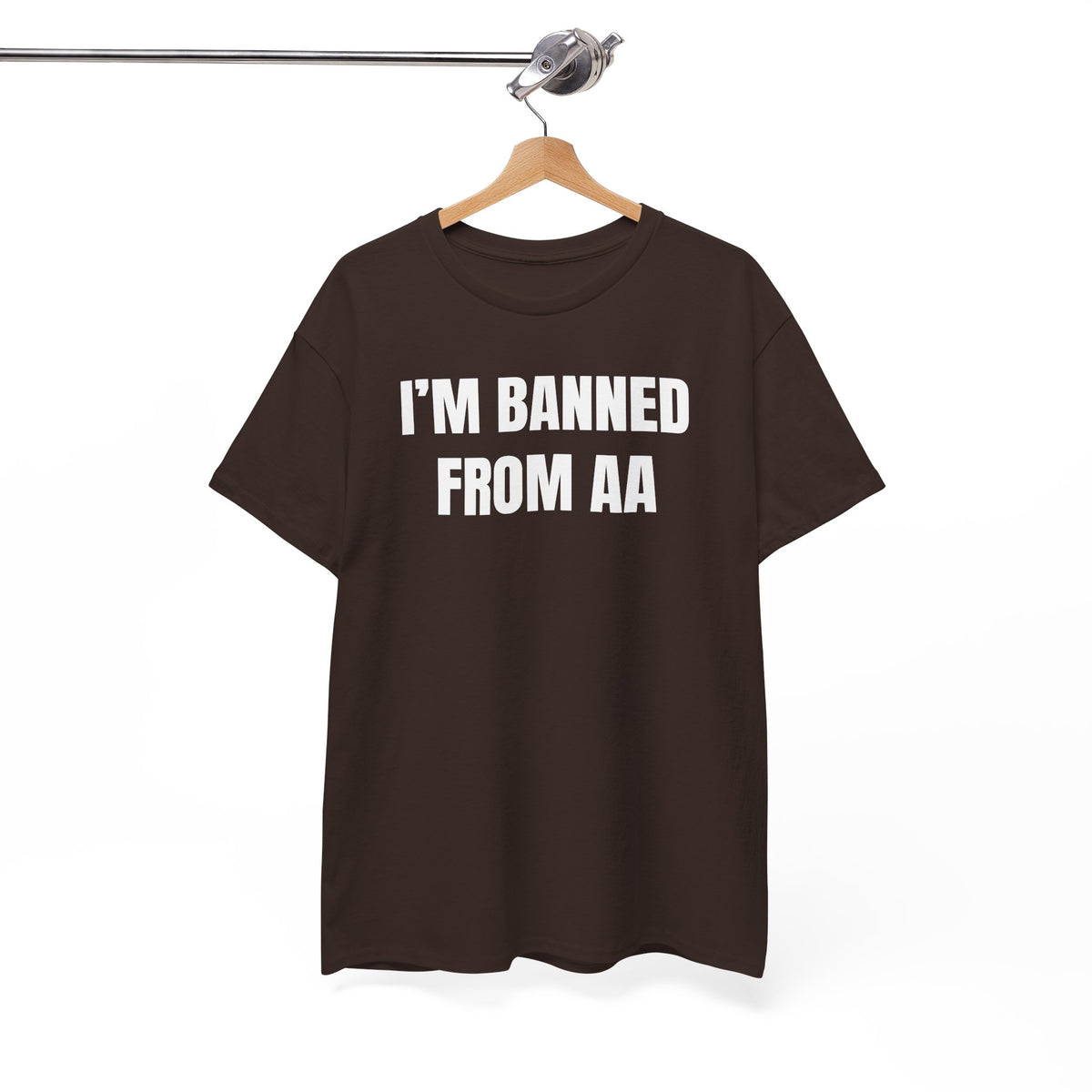 I'm Banned From AA Unisex Heavy Cotton Tee - Funny Shirt - Joke - Gift for Men and Women
