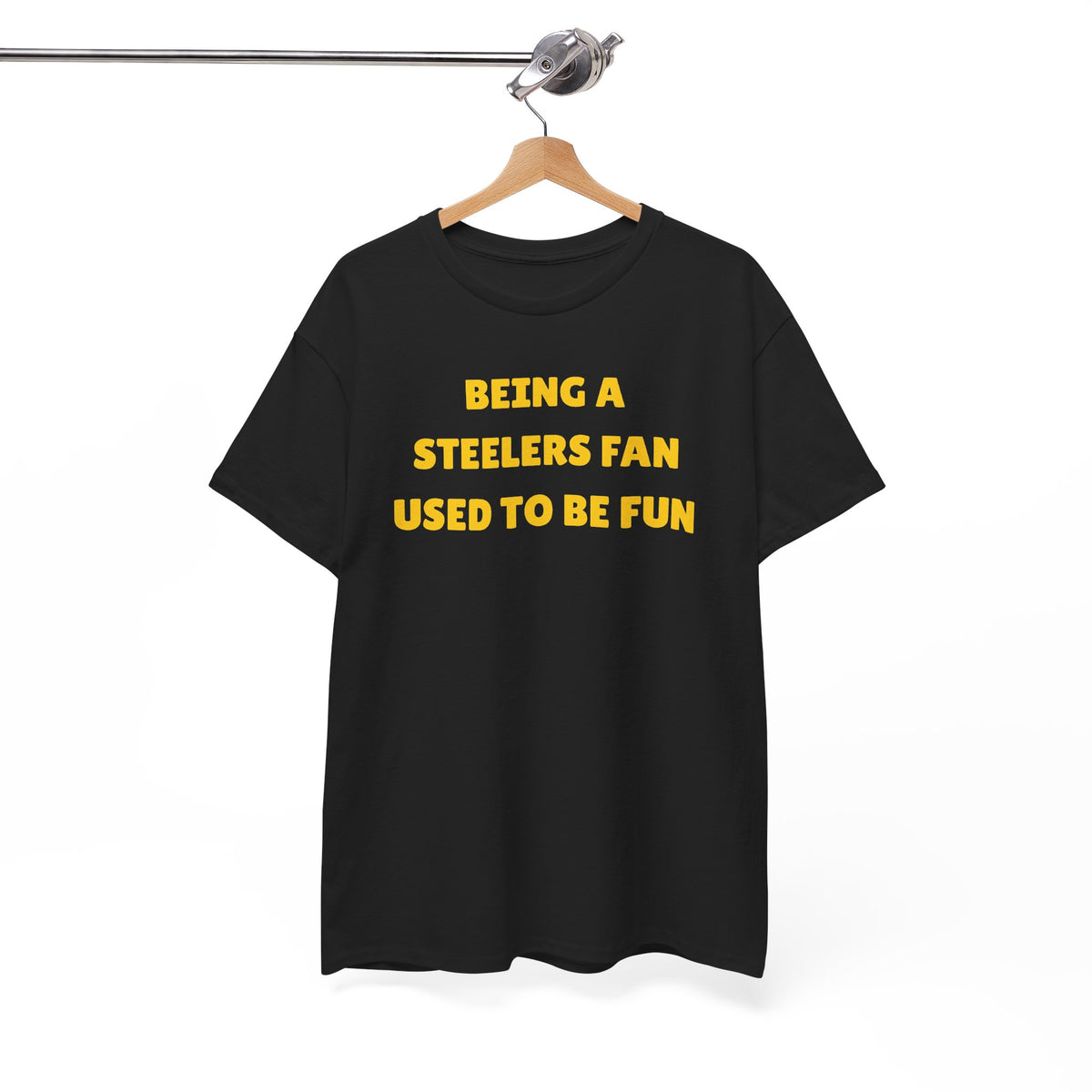 Being a Steelers Fan Used To Be Fun Unisex Heavy Cotton Tee