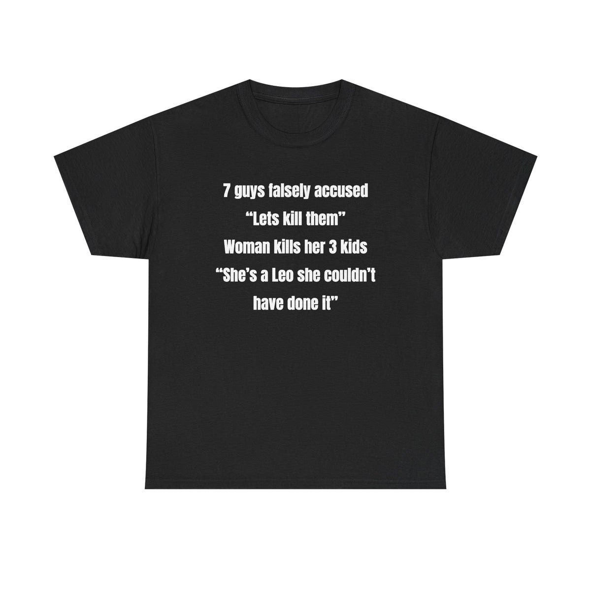 7 Guys Falsely Accused Jane Doe Unisex Heavy Cotton Tee