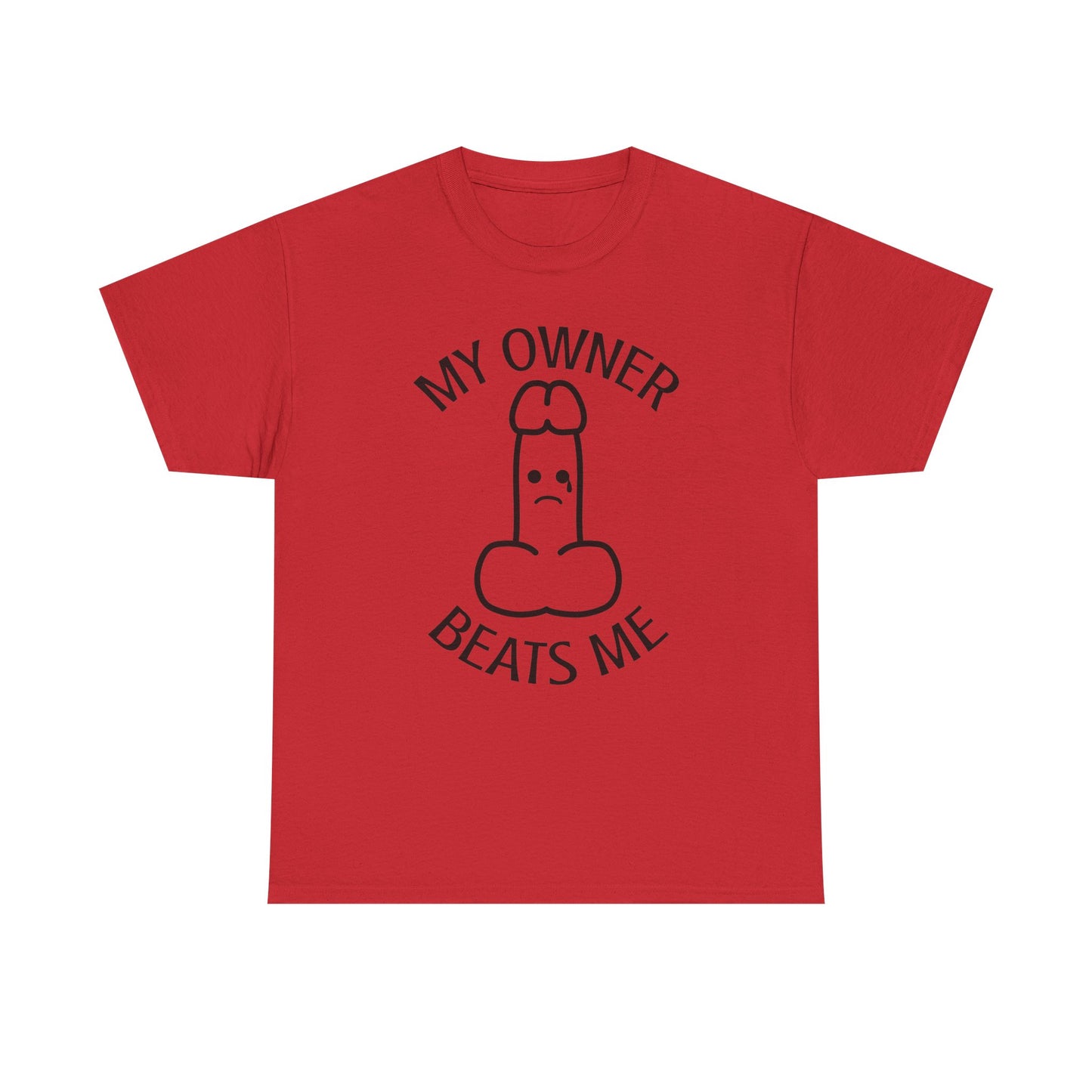 My Owner Beats Me Unisex Heavy Cotton Tee