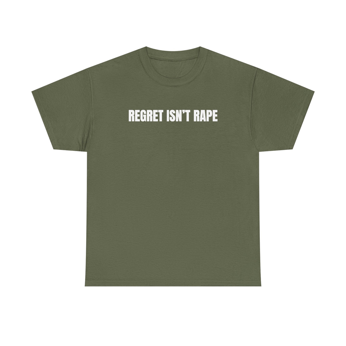 Regret Isn't Rape Unisex Heavy Cotton Tee