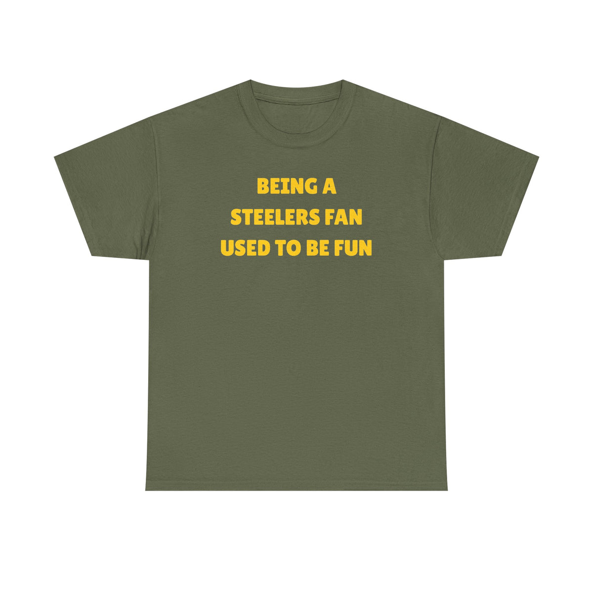 Being a Steelers Fan Used To Be Fun Unisex Heavy Cotton Tee