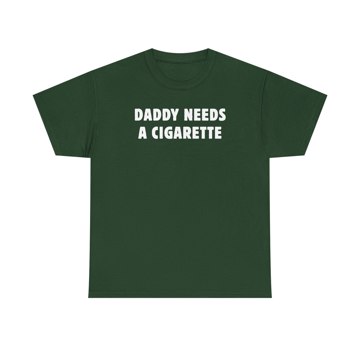 Daddy Needs A Cigarette Unisex Heavy Cotton Tee