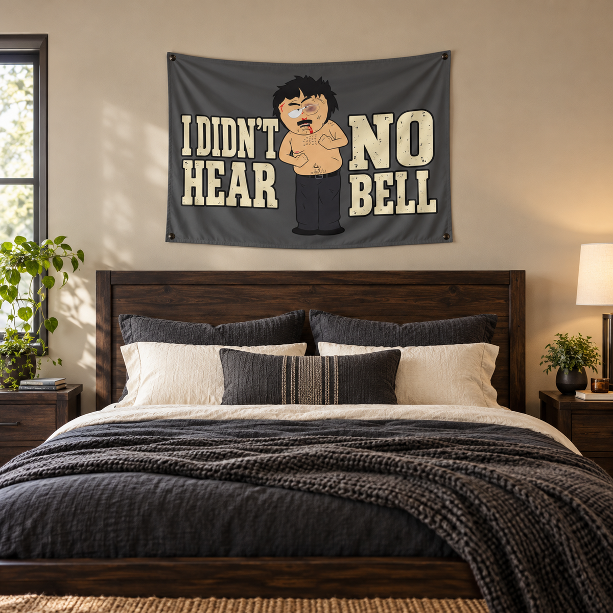 I Didn't Hear No Bell Indoor Wall Tapestry