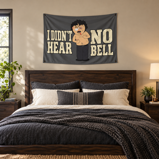 I Didn't Hear No Bell Indoor Wall Tapestry