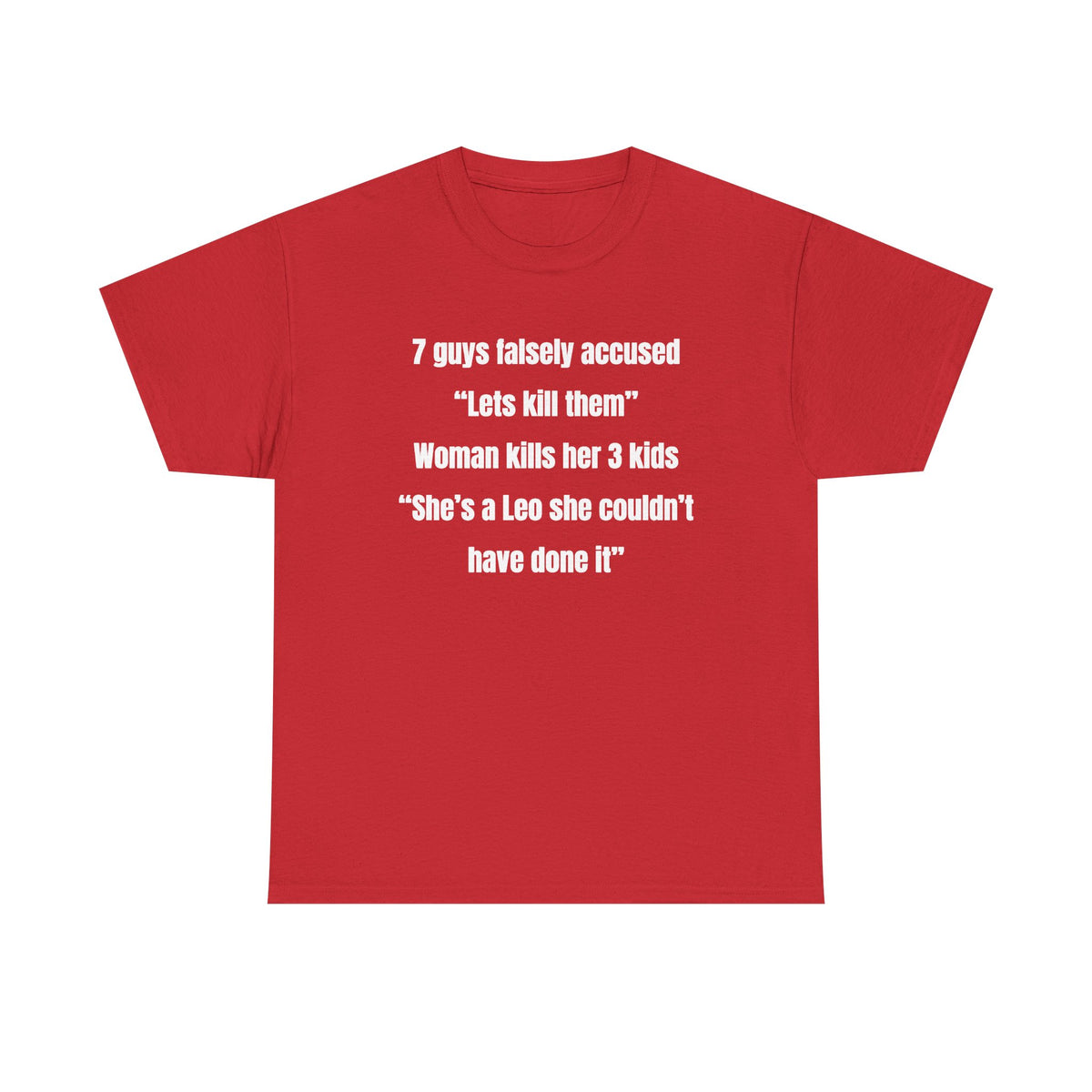 7 Guys Falsely Accused Jane Doe Unisex Heavy Cotton Tee