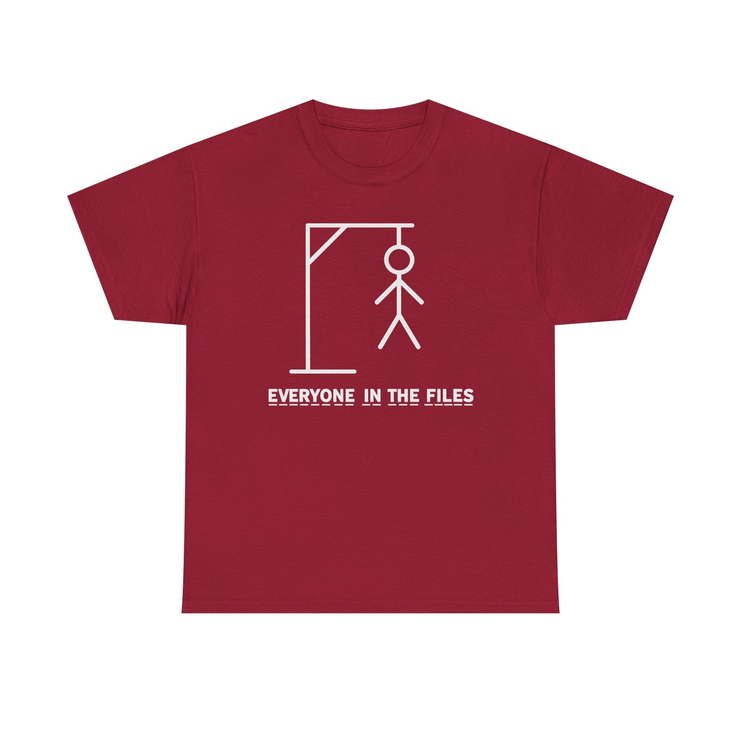 Everyone in the Files Unisex Heavy Cotton Tee