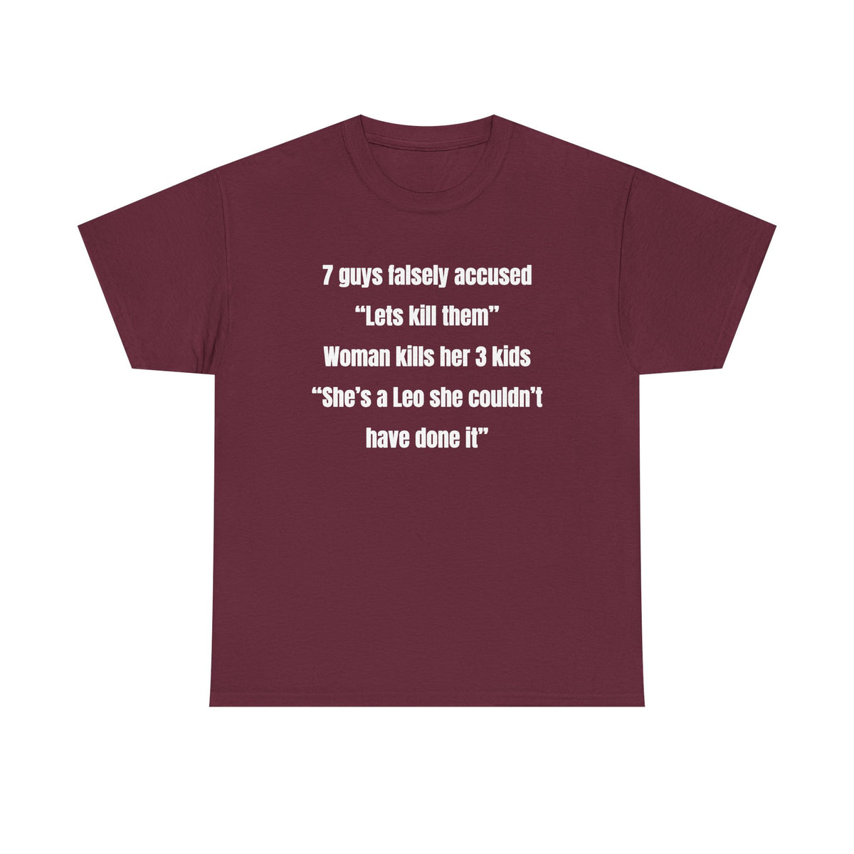7 Guys Falsely Accused Jane Doe Unisex Heavy Cotton Tee