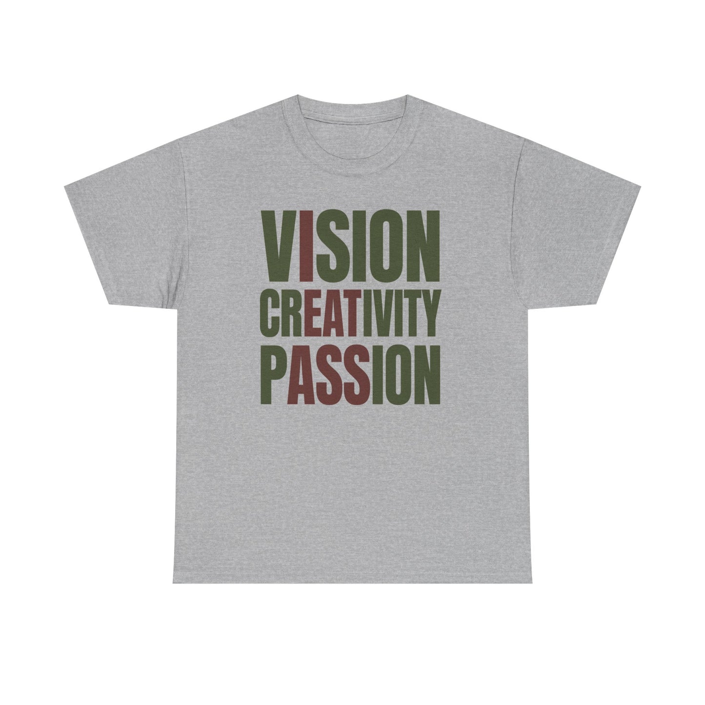 Vision Creativity Passion Color Blind Gift Unisex Heavy Cotton Tee