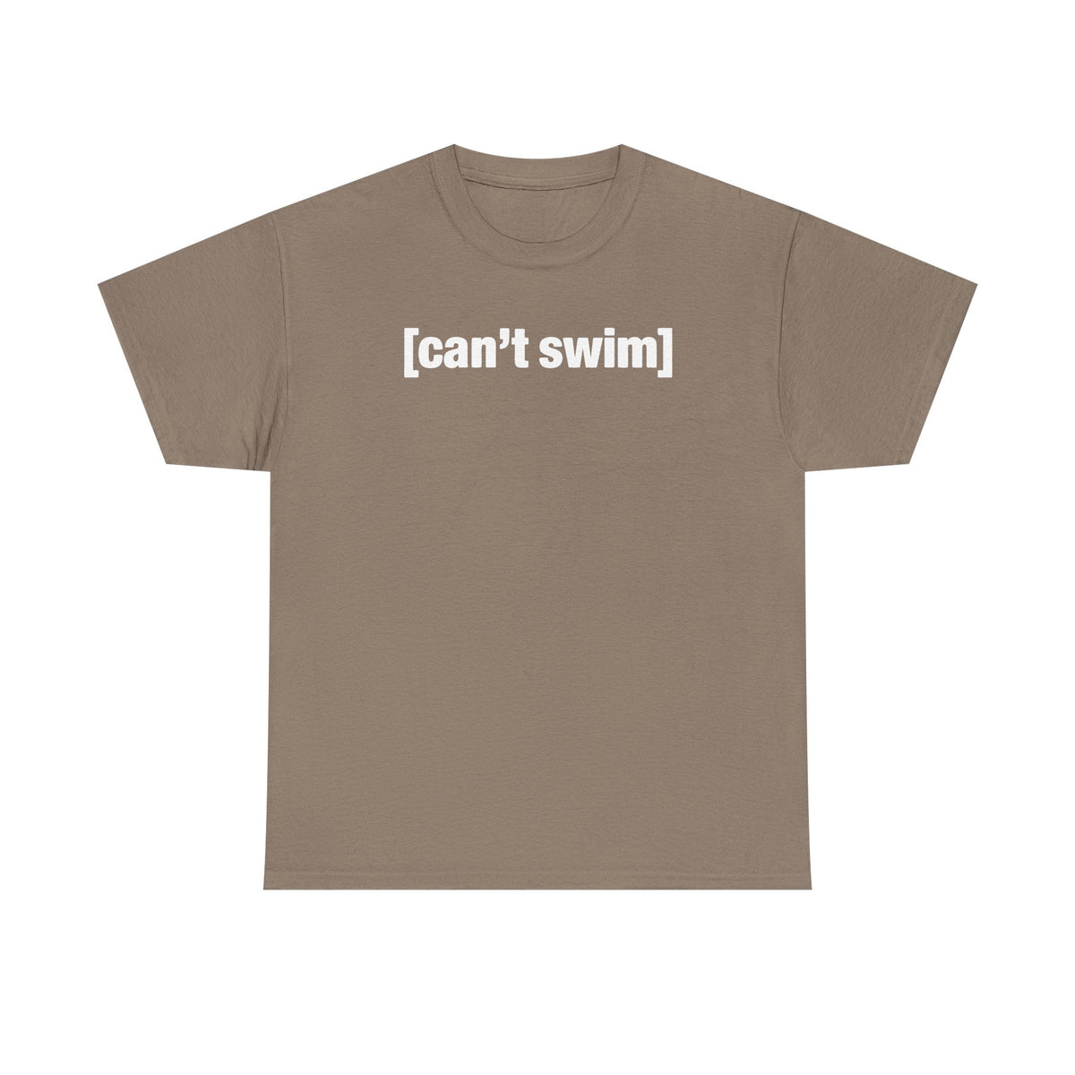 Can't Swim Unisex Heavy Cotton Tee - Funny Shirt - TV - Gift for Men and Women