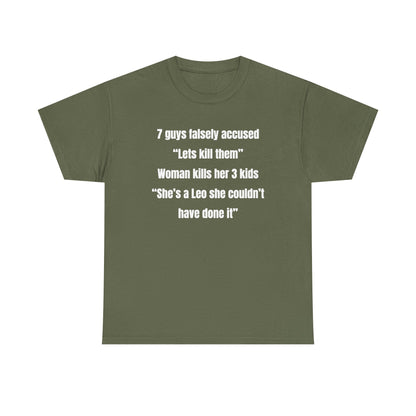 7 Guys Falsely Accused Jane Doe Unisex Heavy Cotton Tee