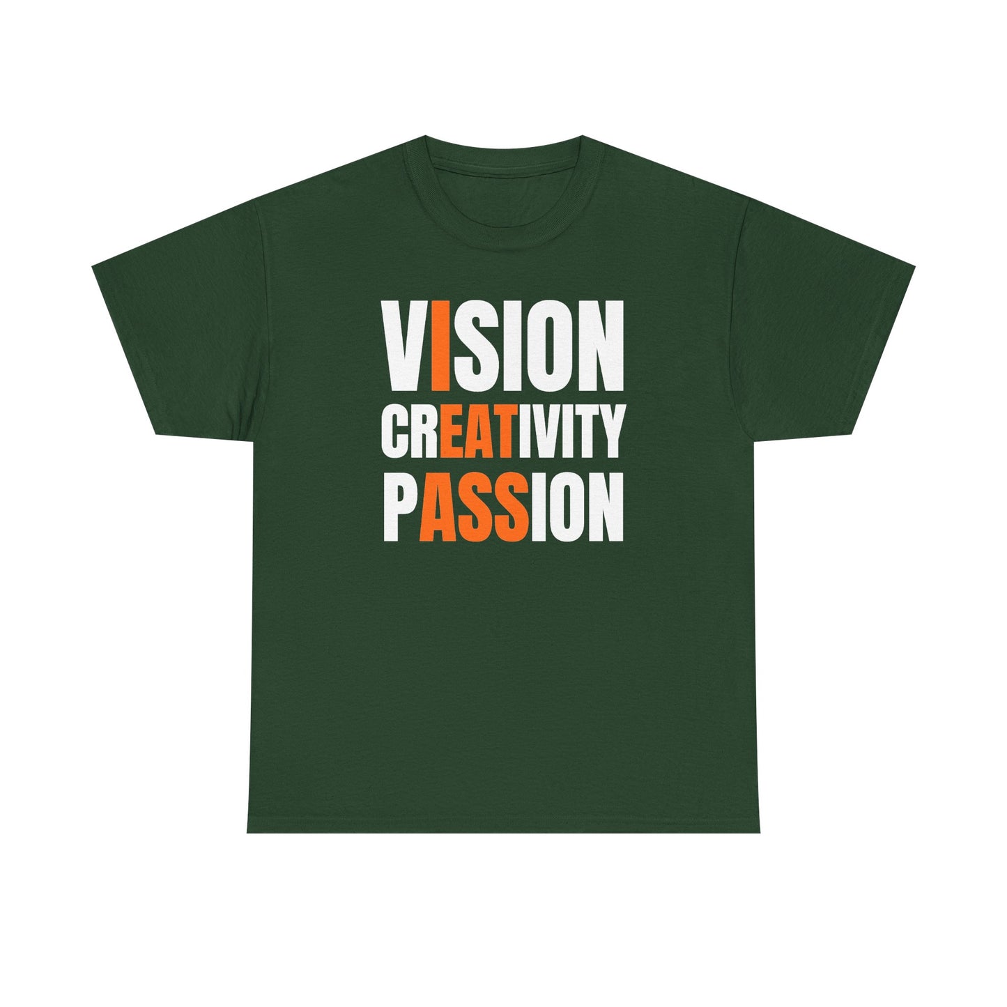 Vision Creativity Passion Unisex Heavy Cotton Tee