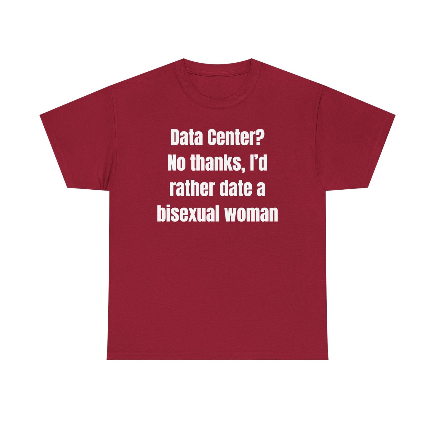 Data Center No Thanks Unisex Heavy Cotton Tee