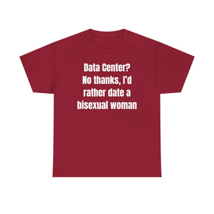 Data Center No Thanks Unisex Heavy Cotton Tee