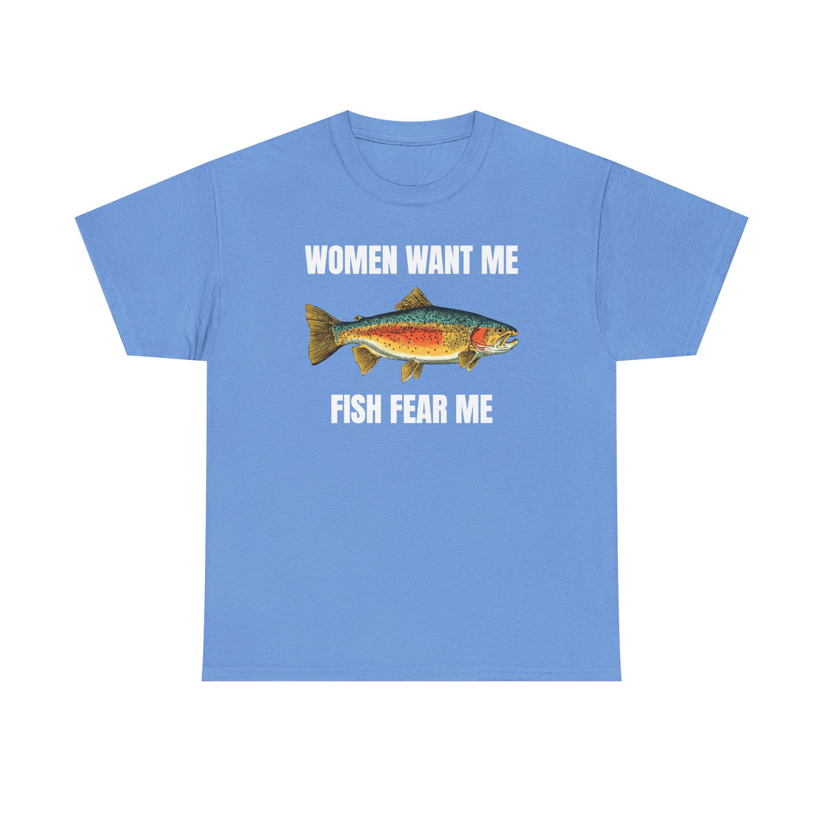 Women Want Me Fish Fear Me Unisex Heavy Cotton Tee