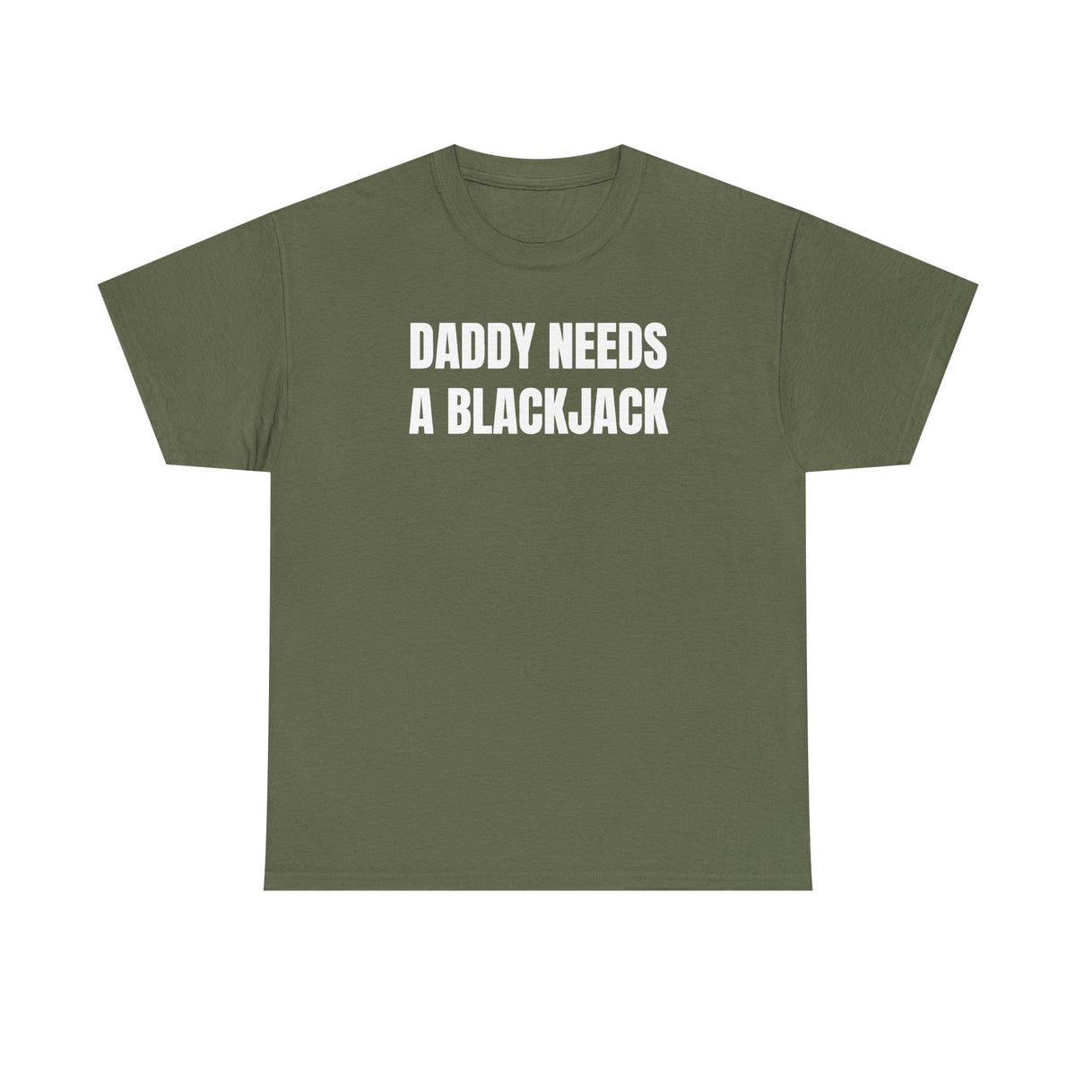 Daddy Needs A Blackjack Unisex Heavy Cotton Tee
