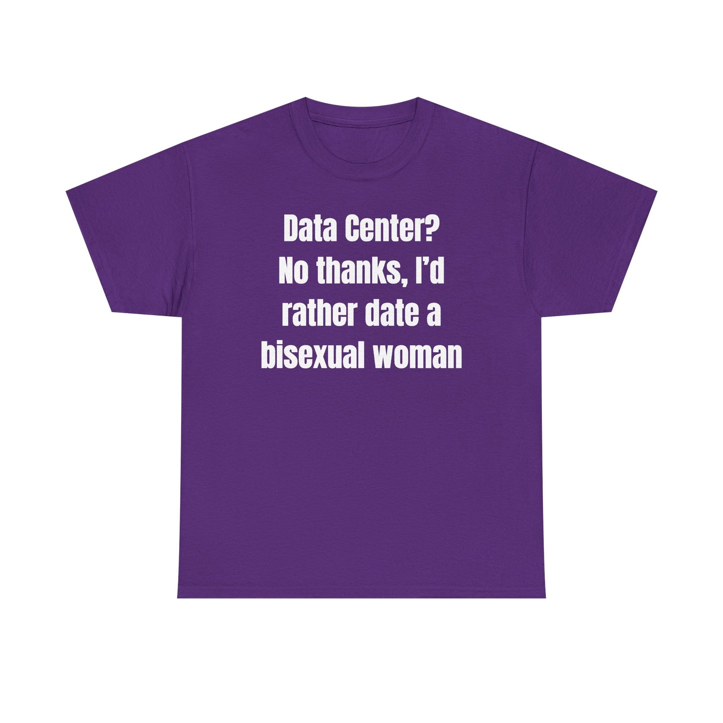 Data Center No Thanks Unisex Heavy Cotton Tee