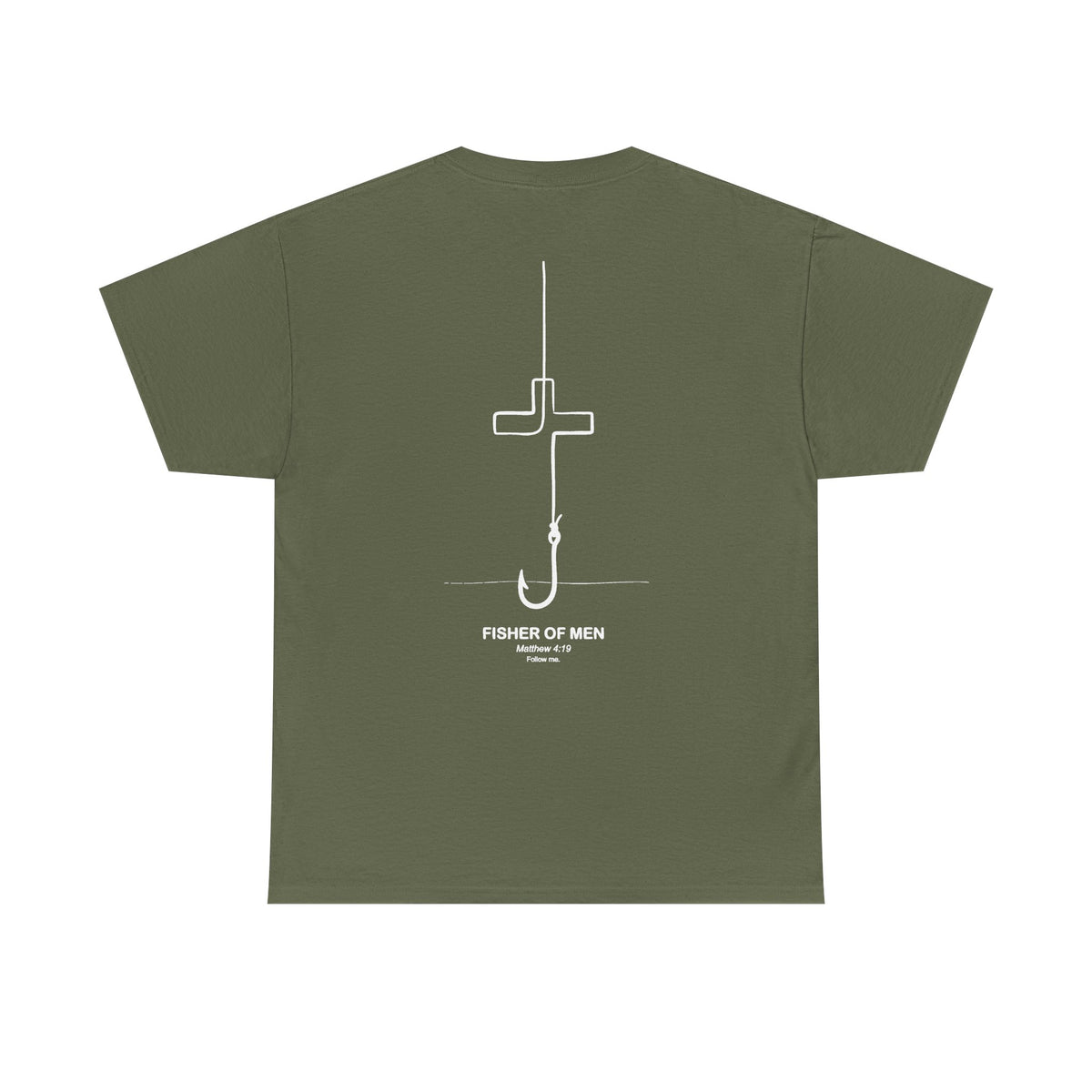 Fisher of Men Mathew 4:19 Unisex Heavy Cotton Tee
