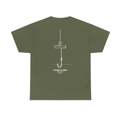 Fisher of Men Mathew 4:19 Unisex Heavy Cotton Tee