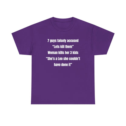 7 Guys Falsely Accused Jane Doe Unisex Heavy Cotton Tee