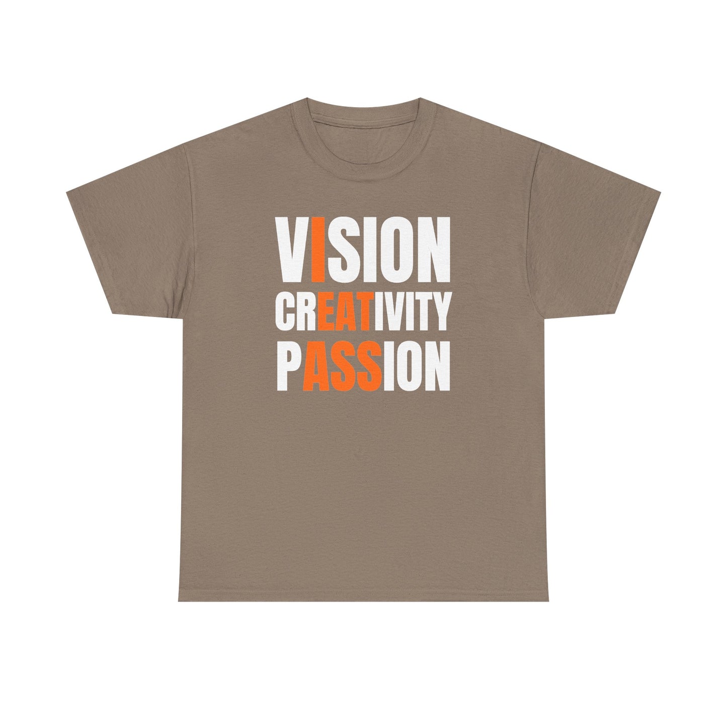 Vision Creativity Passion Unisex Heavy Cotton Tee