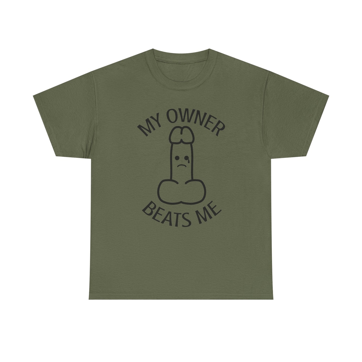 My Owner Beats Me Unisex Heavy Cotton Tee