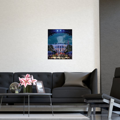 White House Flyover MMA Vertical Matte Poster - Frame Not Included
