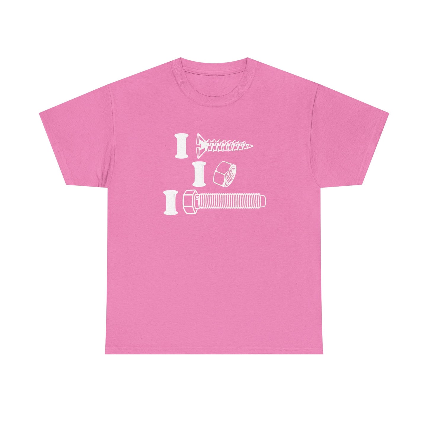 I Screw I Nut I Bolt Unisex Heavy Cotton Tee