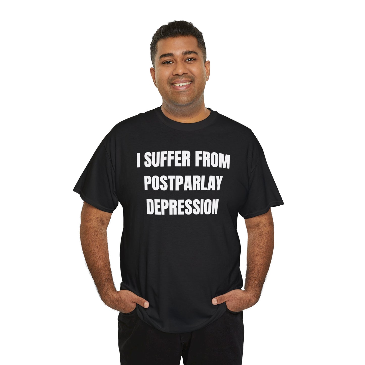 I Suffer From Post-Parlay Depression Unisex Heavy Cotton Tee
