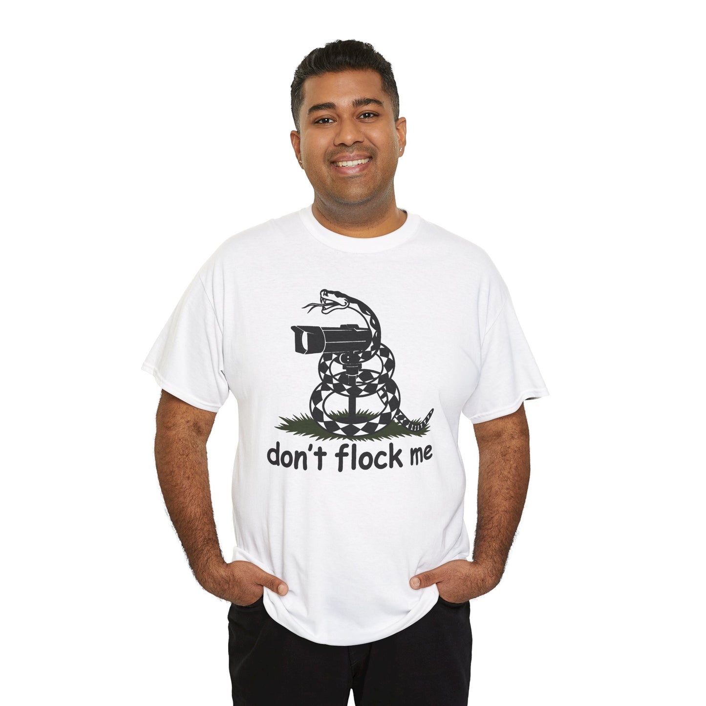 Don't Flock Me Unisex Heavy Cotton Tee - Freedom Shirt - Cameras - USA - Gift for Men and Women