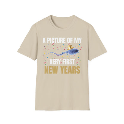 A Picture Of My Very First New Years Sperm Unisex Softstyle T Shirt
