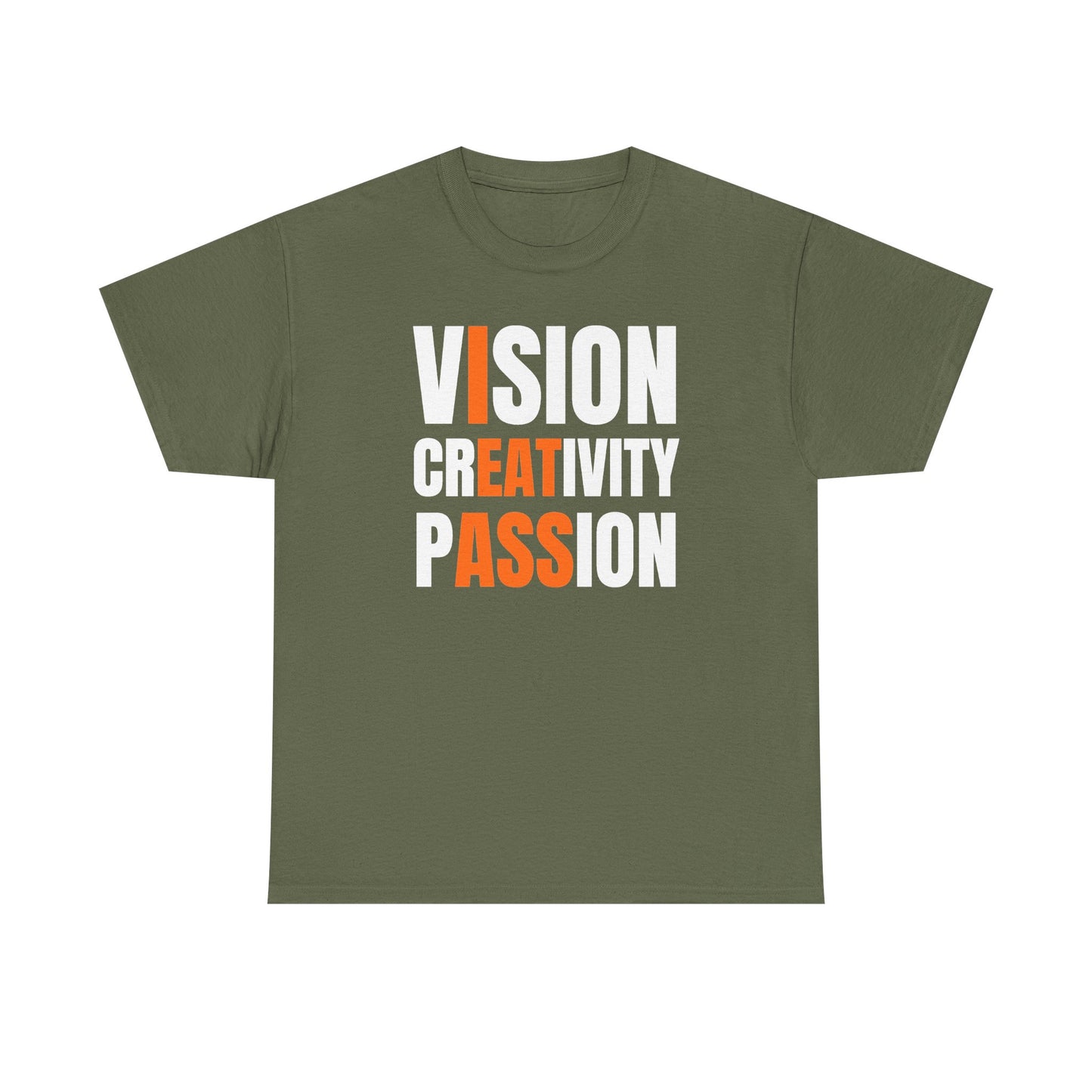 Vision Creativity Passion Unisex Heavy Cotton Tee