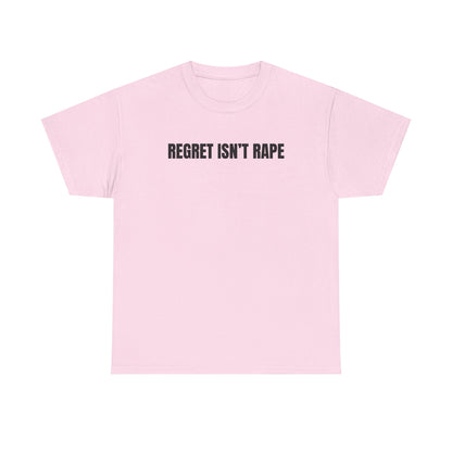 Regret Isn't Rape Unisex Heavy Cotton Tee