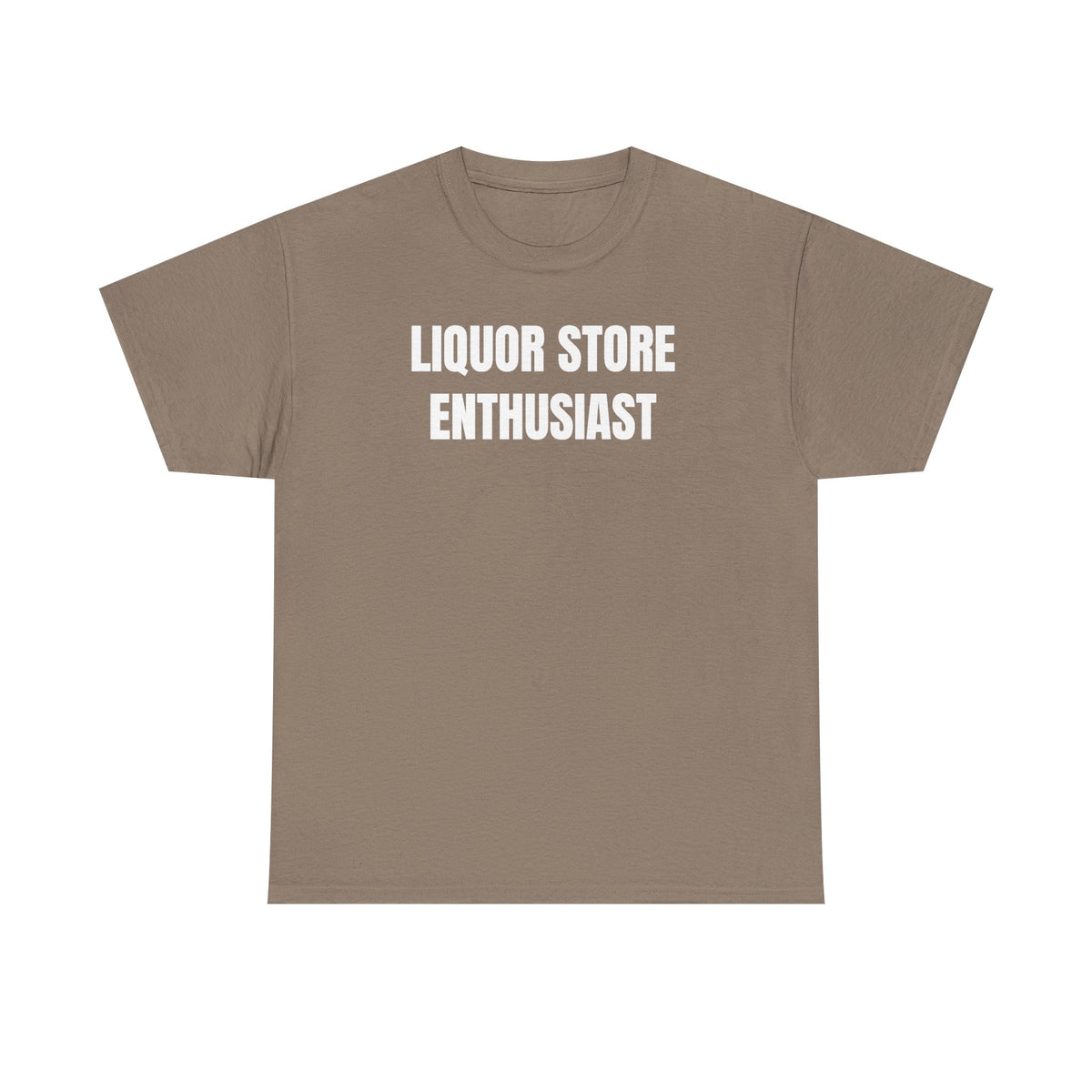 Liquor Store Enthusiast Unisex Heavy Cotton Tee - Funny Shirt - Joke - Gift for Men and Women