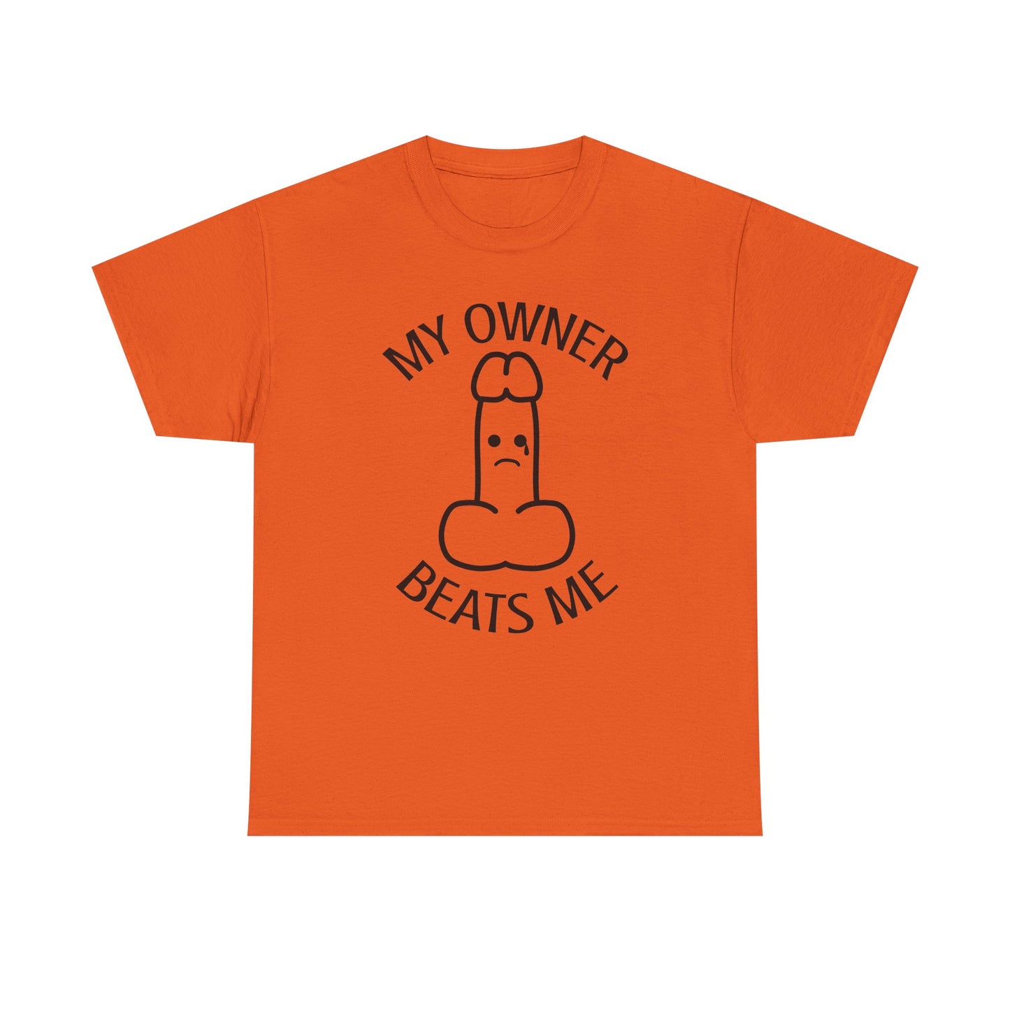 My Owner Beats Me Unisex Heavy Cotton Tee