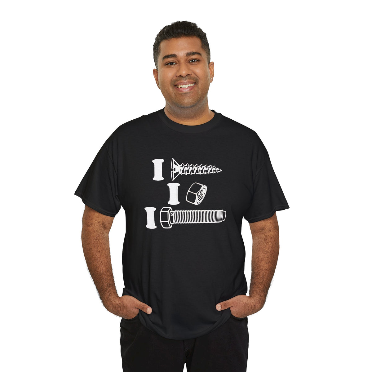 I Screw I Nut I Bolt Unisex Heavy Cotton Tee