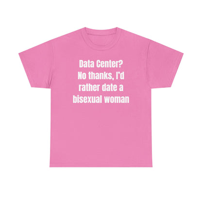 Data Center No Thanks Unisex Heavy Cotton Tee