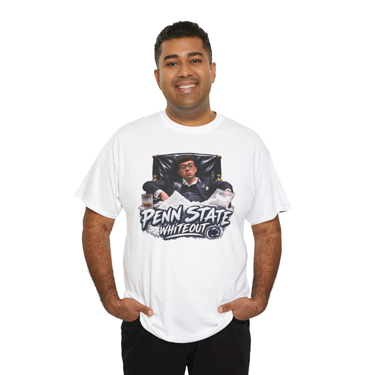 Pablo Pledgescabar Penn State Whiteout Unisex Heavy Cotton Tee