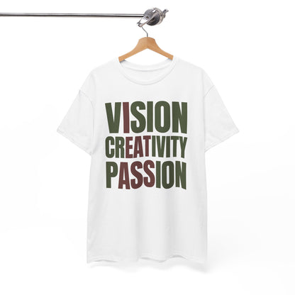 Vision Creativity Passion Color Blind Gift Unisex Heavy Cotton Tee