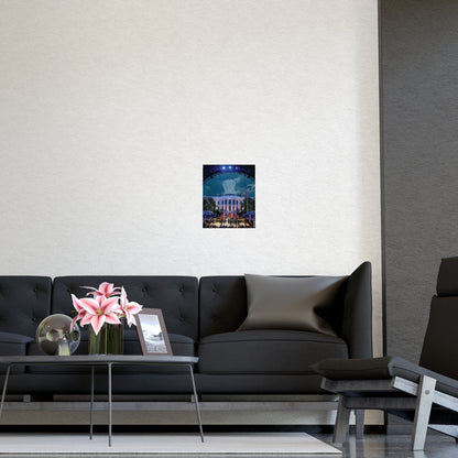 White House Flyover MMA Vertical Matte Poster - Frame Not Included