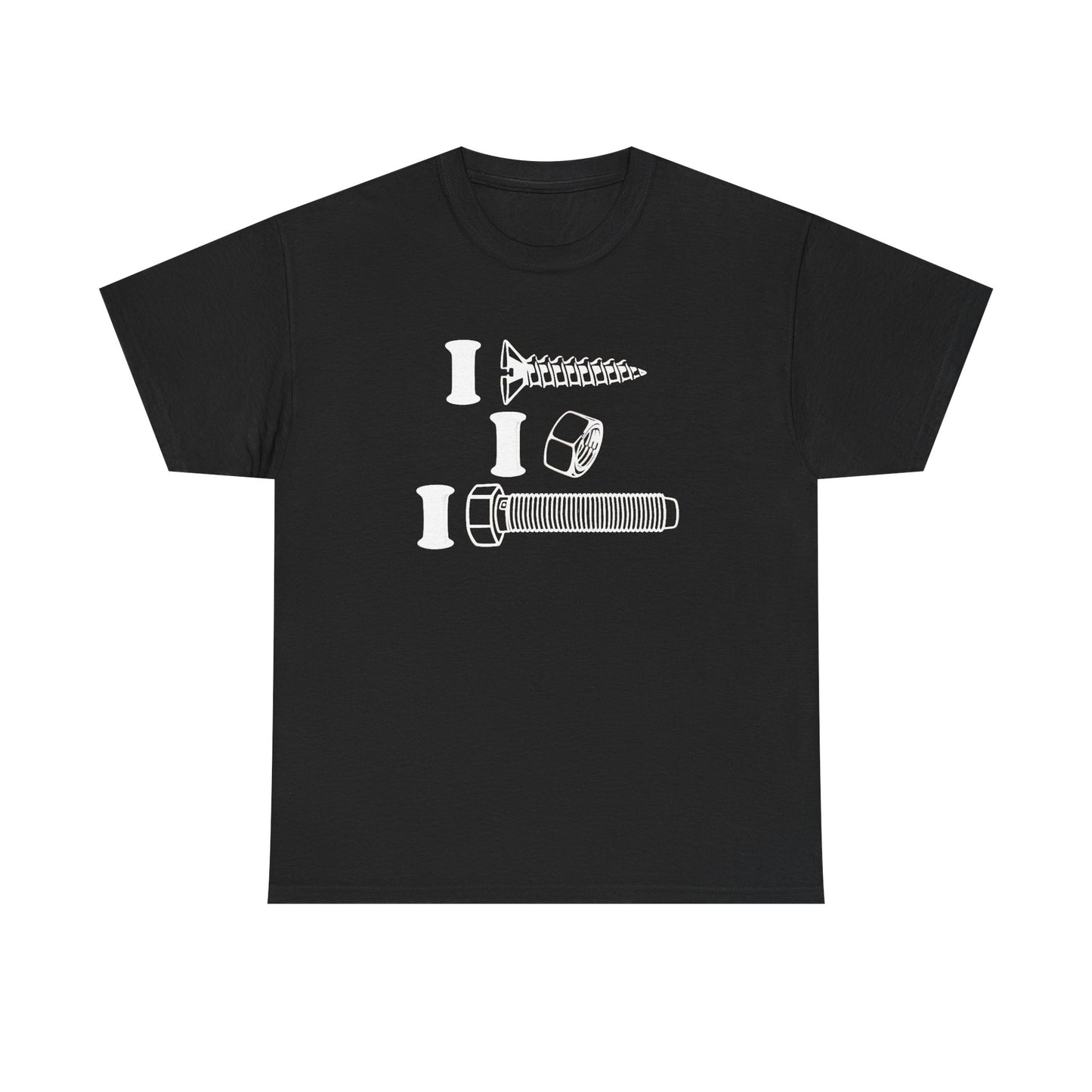 I Screw I Nut I Bolt Unisex Heavy Cotton Tee