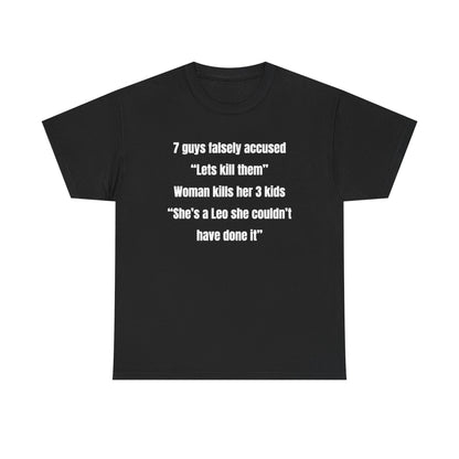 7 Guys Falsely Accused Jane Doe Unisex Heavy Cotton Tee