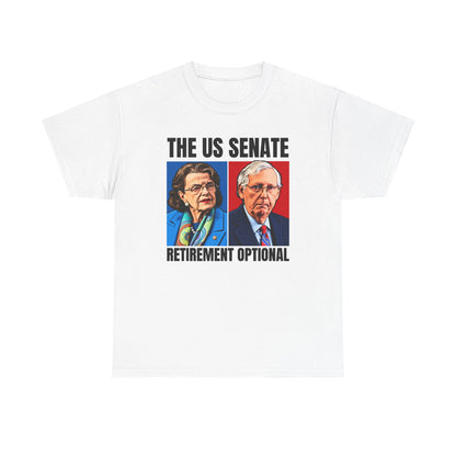 The US Senate Retirement Optional Unisex Heavy Cotton Tee