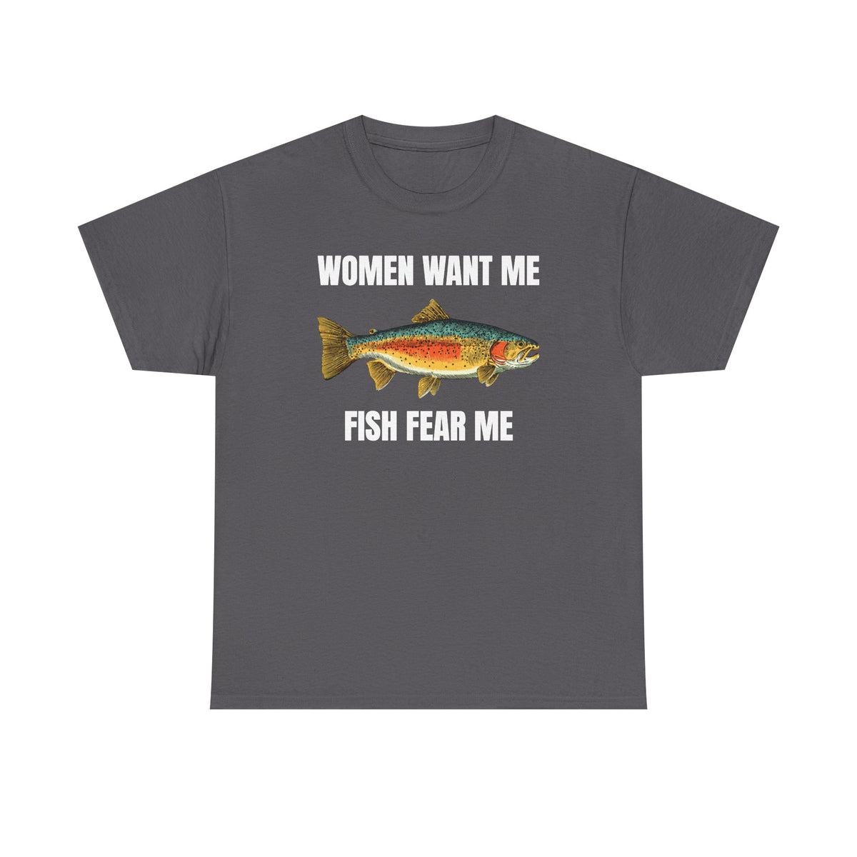 Women Want Me Fish Fear Me Unisex Heavy Cotton Tee