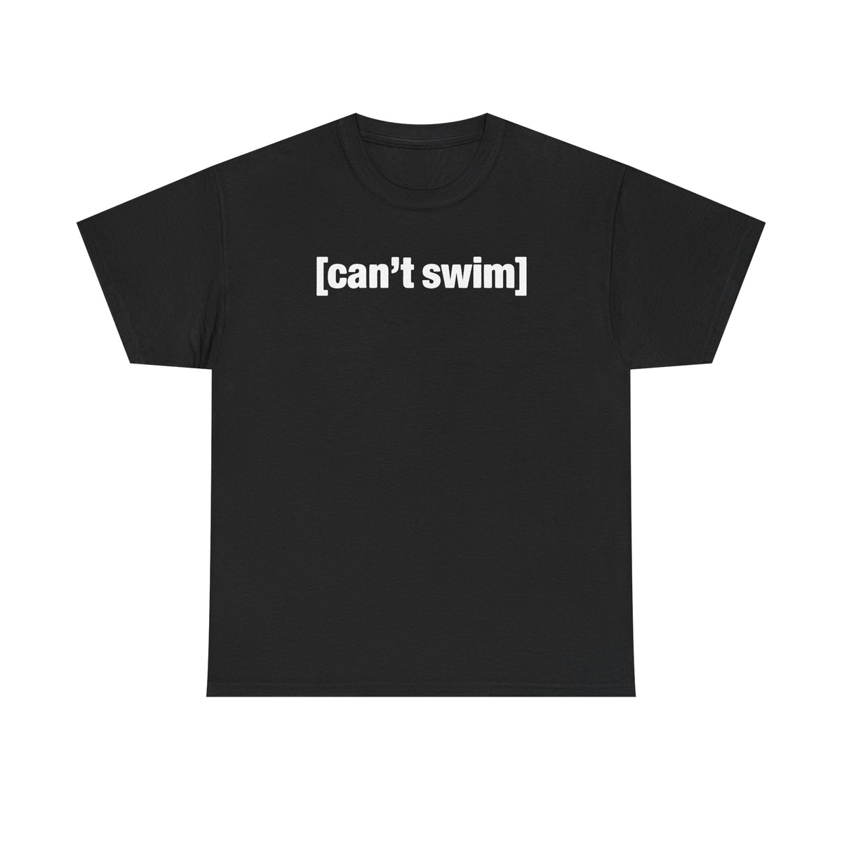 Can't Swim Unisex Heavy Cotton Tee - Funny Shirt - TV - Gift for Men and Women