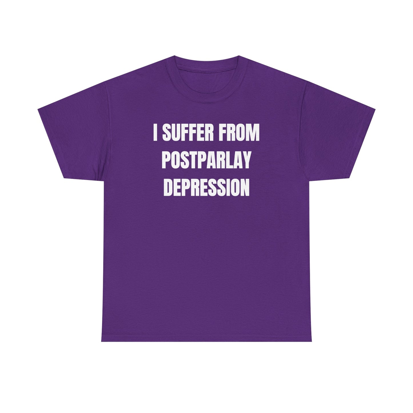 I Suffer From Post-Parlay Depression Unisex Heavy Cotton Tee