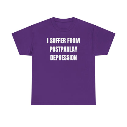 I Suffer From Post-Parlay Depression Unisex Heavy Cotton Tee