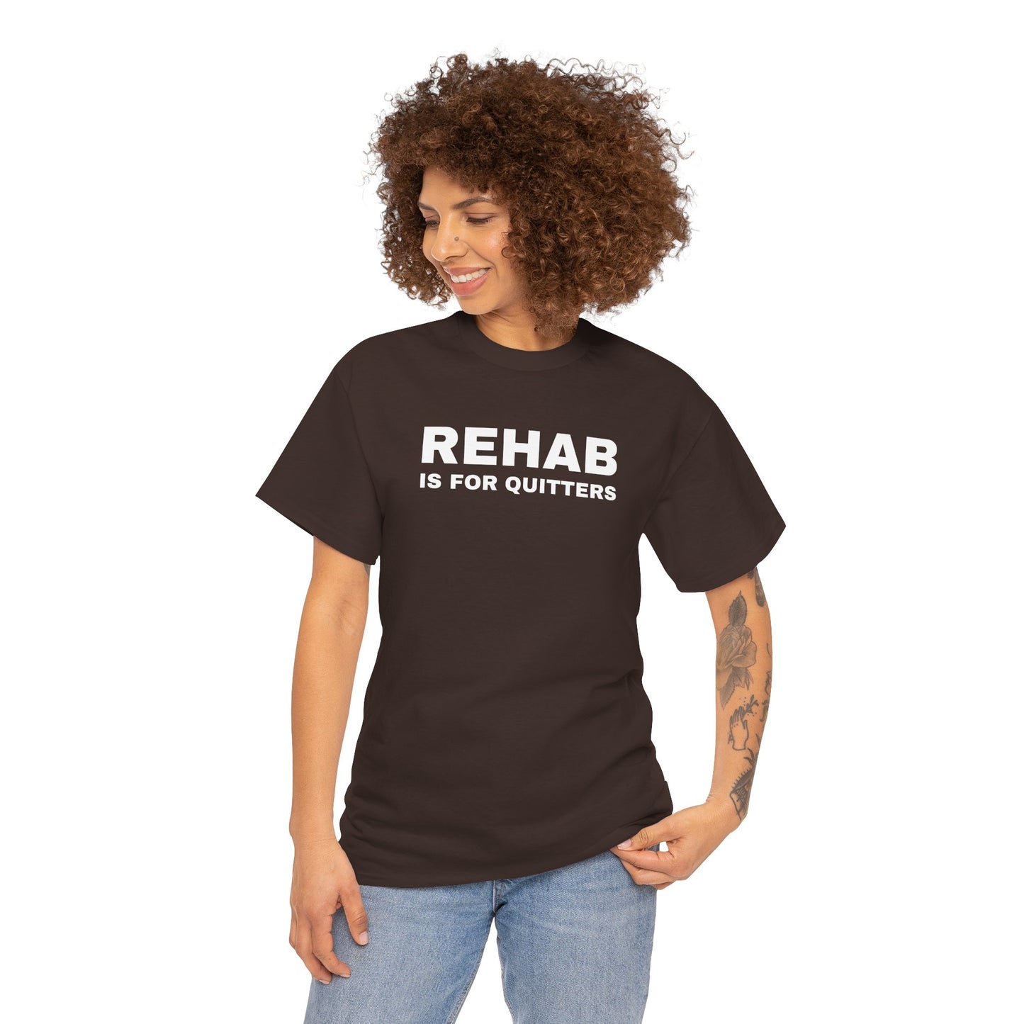 Rehab is for Quitters Unisex Heavy Cotton Tee