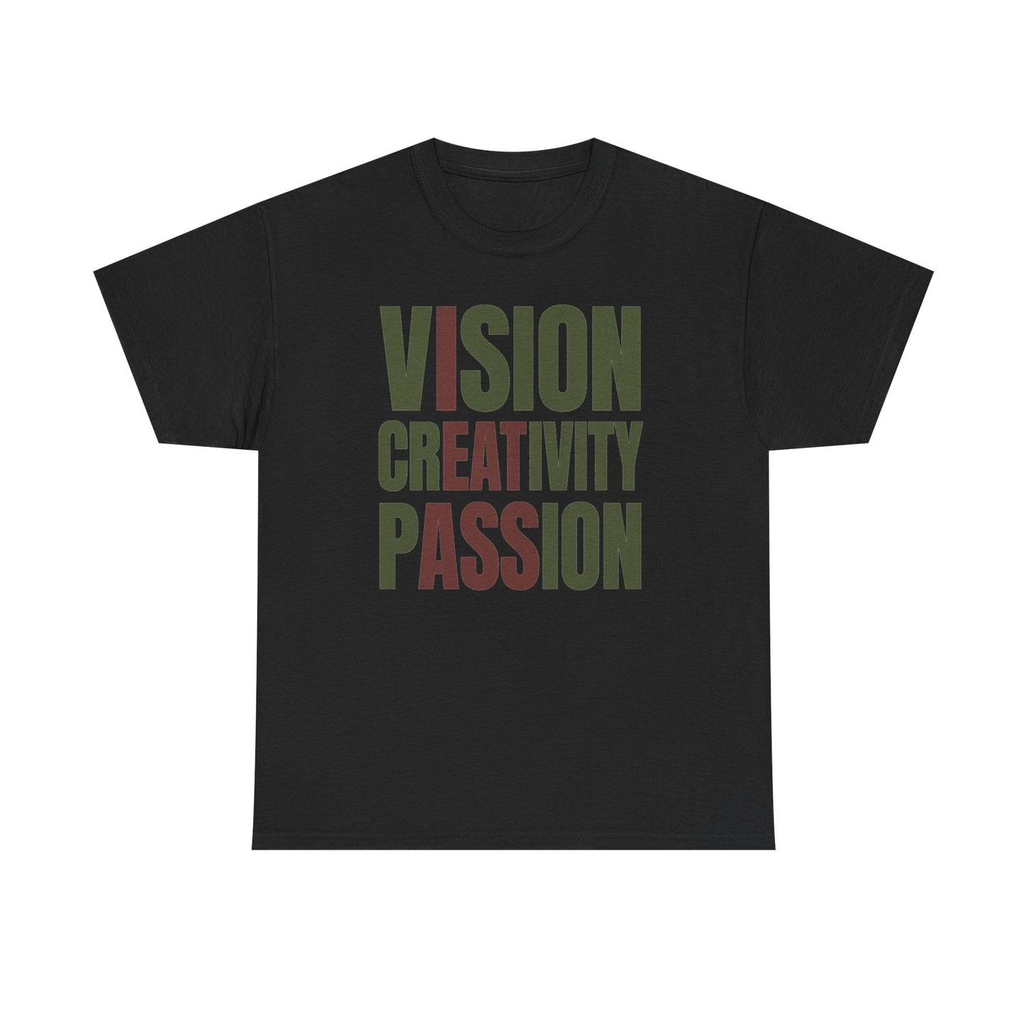 Vision Creativity Passion Color Blind Gift Unisex Heavy Cotton Tee