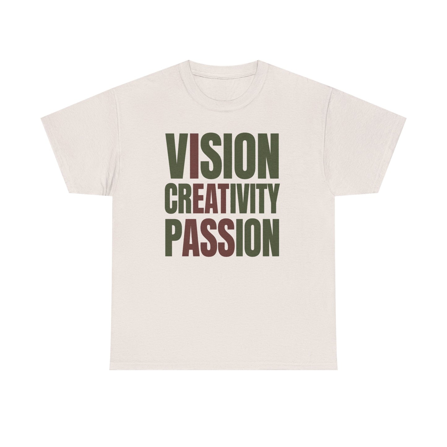 Vision Creativity Passion Color Blind Gift Unisex Heavy Cotton Tee